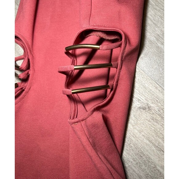 Bodycon mini dress with cutout metal sides size small - Picture 3 of 4